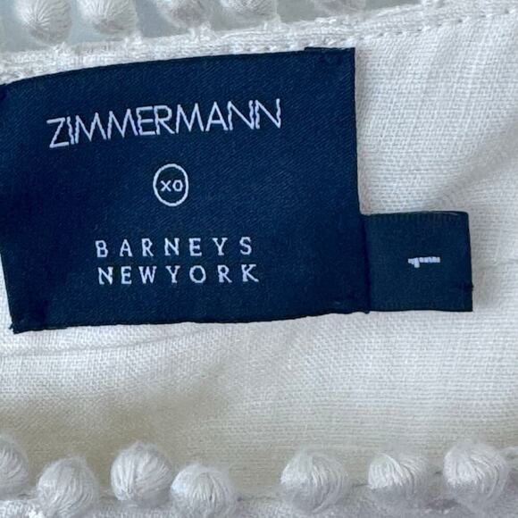 Zimmermann Cream Off-Shoulder Midi Dress - Picture 7 of 14